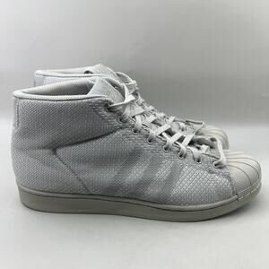 adidas Pro Model Basketball Shoes Men Size 13 Gray High Top Casual Comfort Shoes